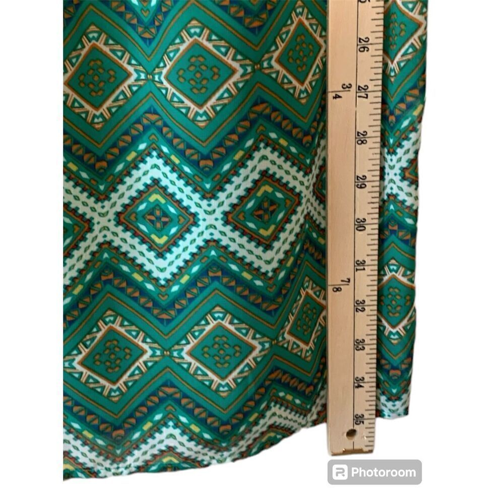 City Triangles Green Multicolored Sleeveless Dres… - image 3